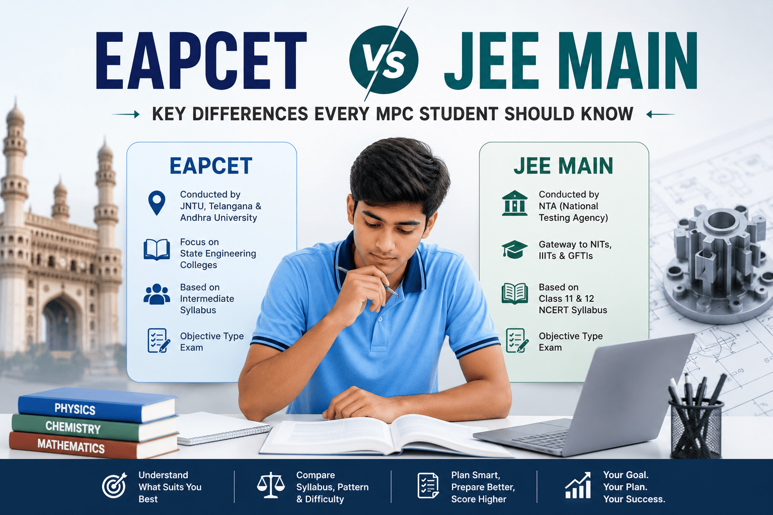 EAPCET vs JEE Main: Key Differences Every MPC Student Should Know